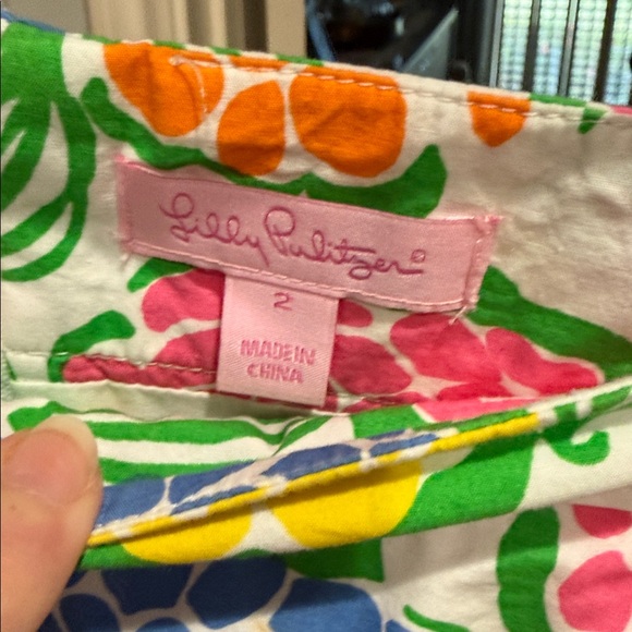 Lilly Pulitzer Colorful Floral Skort - Picture 2 of 3